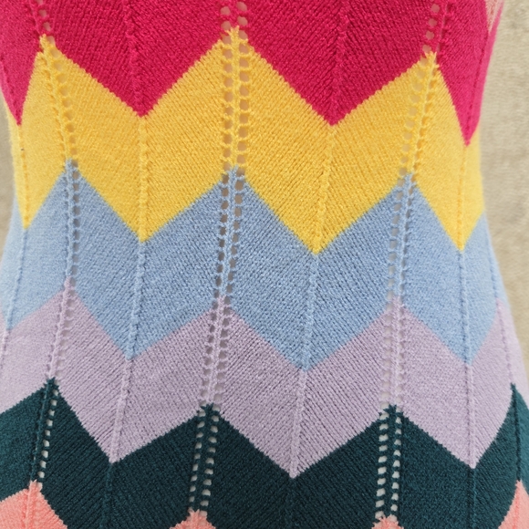 Fashion Nova Colorful Chevron Mini Dress - Picture 8 of 10